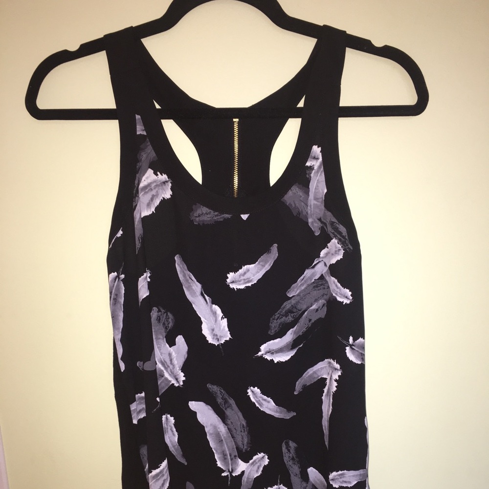 Black and white printed tank top